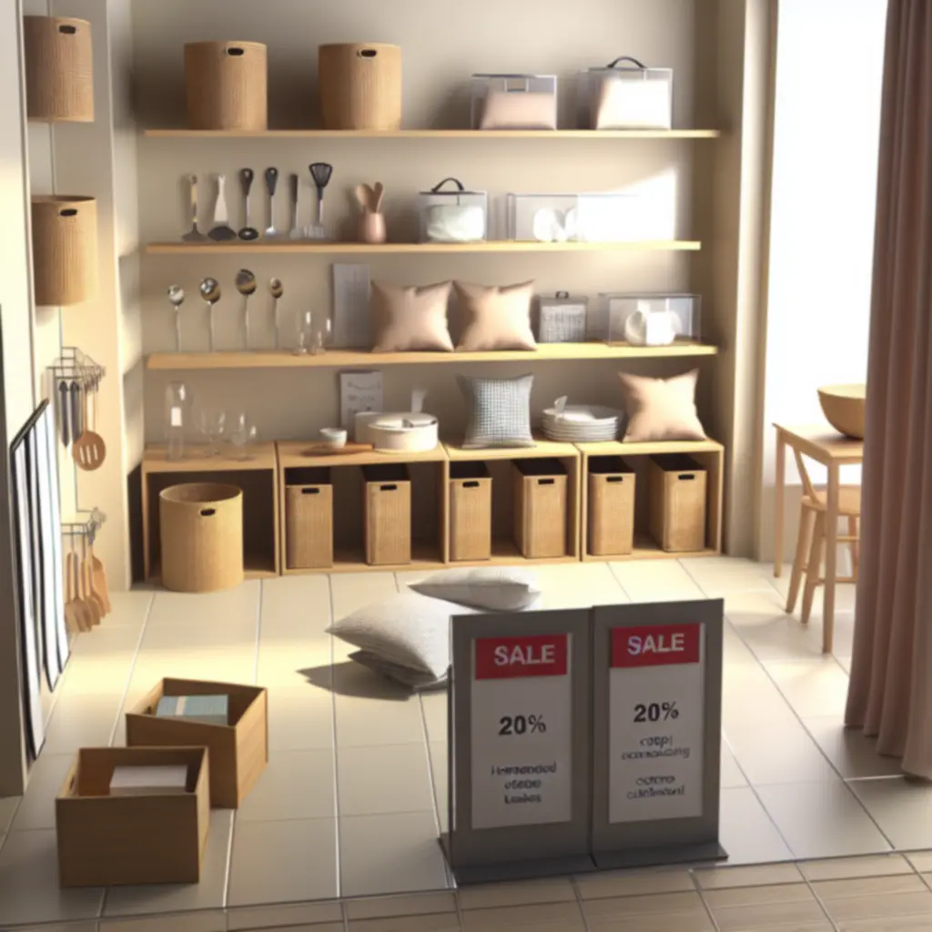 A warm-toned living corner styled with discounted Domlumo home essentials.